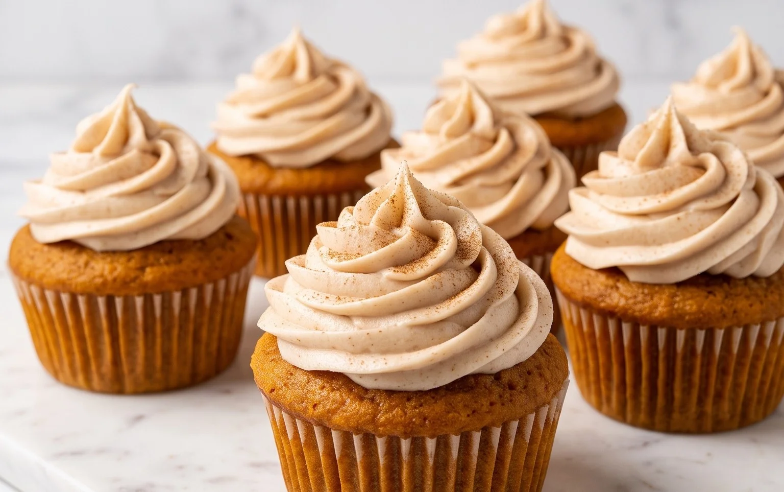 Spiced Pumpkin Cupcakes Cinnamon Cream Cheese Frosting