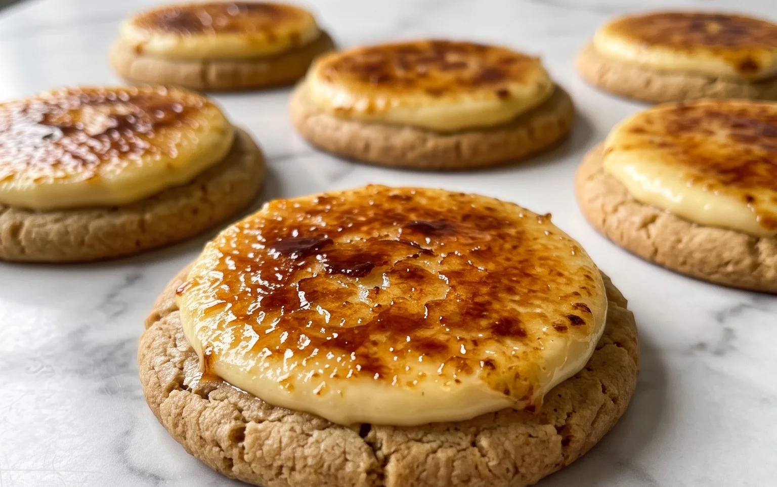 Creme Brûlée Cookies: Crackly Caramel & Creamy Custard