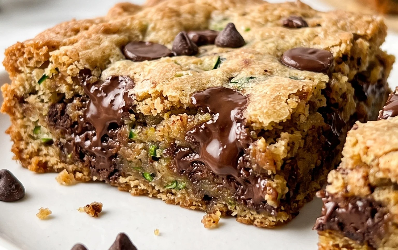 Chocolate Chip Zucchini Cookie Bars